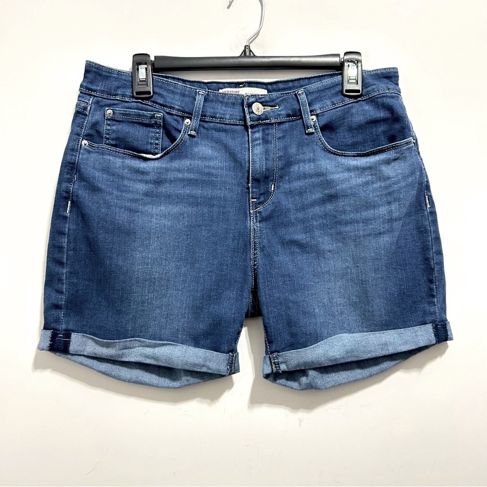 Signature by Levi Strauss Dark Blue Denim Jean Shorts